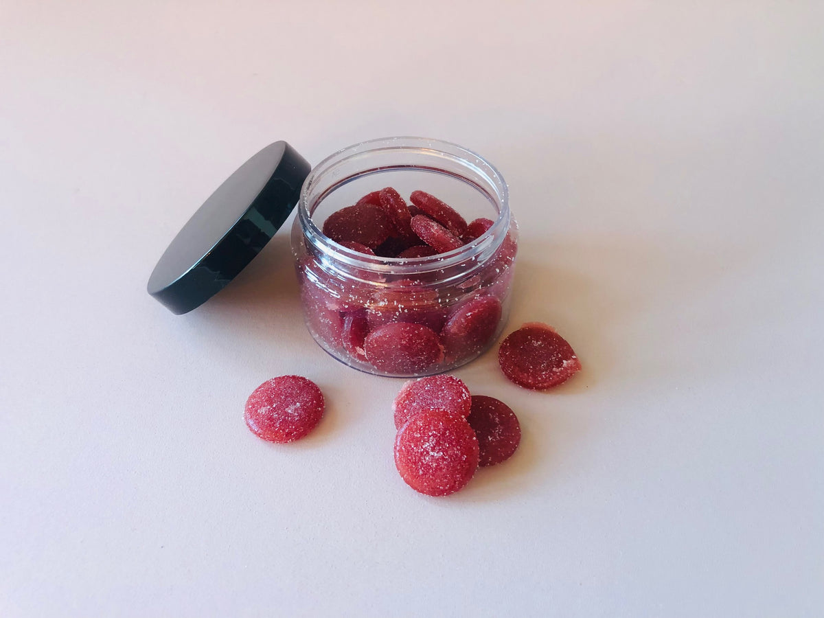 CBD Organic Tart Cherry Calming Gummies (30 per jar)